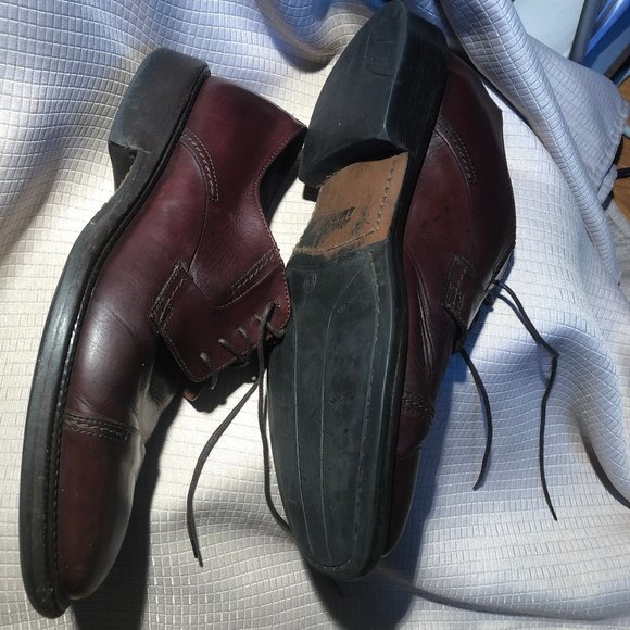 Johnston & Murphy men dress brown Leather, 8.5